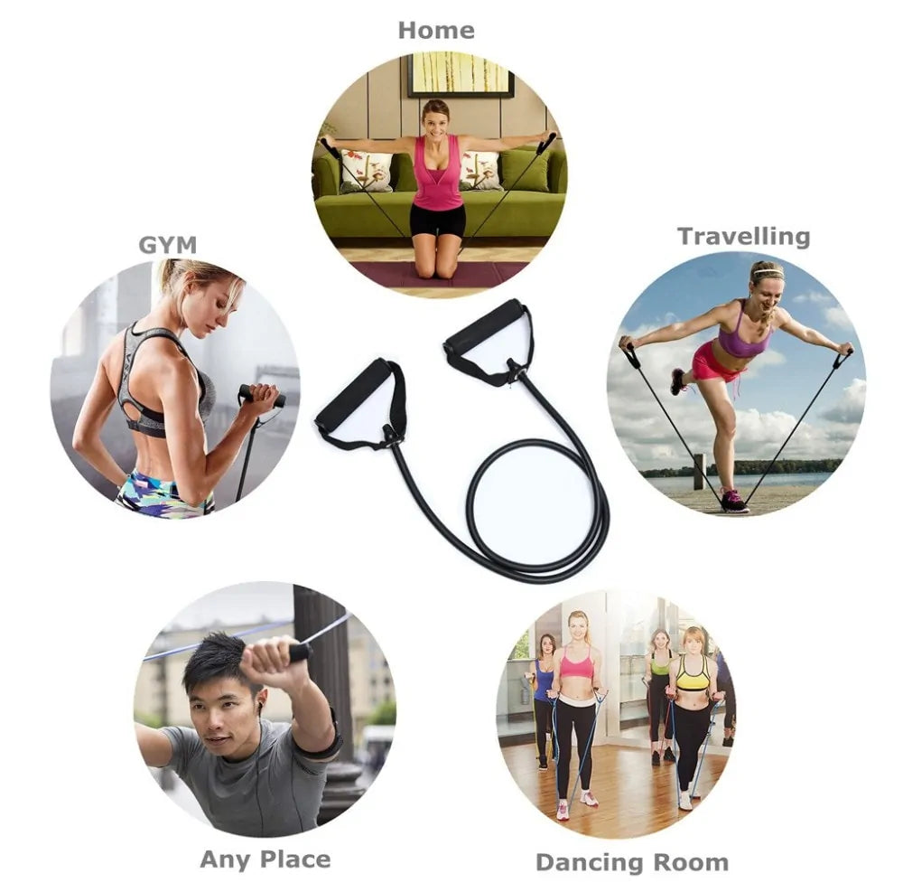 Pull Rope Elastic Resistance Bands Fitness